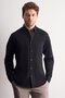 Black Buttoned Collar Self Patterned Knitted Long Sleeve Product Slim Fit 100% Cotton Shirt 100425 - 3