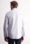 Blue Half Italian Collar Long Sleeve Premium S Slim Fit 100% Cotton Shirt 1004255197 - 5