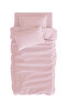 Basics Cotton Satin Pink Children's Duvet Cover Set 140X200Cm