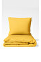 Basics Cotton Satin Yellow Children's Duvet Cover Set 140X200Cm - 2