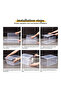 Two Piece Clear Shoe Box Set Stackable Size 13.5x7.5x10.6inch - 4
