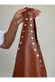 Stylish and Classic Model Shoulder and Hand Bag with Staple Detail - 7
