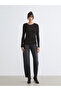 Soulifebordo Crew Neck Gathered Women's Bodysuit - 2