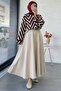Zigzag Patterned Short Knit Sweater – Burgundy - 2