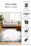 Machine Washable Non-Slip Sole Stain Resistant Digital Kitchen Rug Living Room Rug and Runner Rug - 2