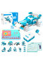 D1 21-in-1 STEM Coding Robot Kit (Ages 4+), 280+ Pieces, App-Controlled