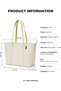 The Astrid Tote | Women Tote Bag For Office Use With Vegan Leather & Water-Resistant Finish, Multiple Compartments & Padded Laptop Sleeve For Travel & Work - 4