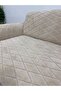 Extra Soft Welsoft Fleece Elastic 3-Seater Sofa Cover Non-Slip Stretchy and Washable Sofa Cover - 4