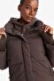 Windproof Water Repellent Regular Fit Stand Collar Raglan Sleeve Winter Puffer Coat A1550Ax25Wn - 2