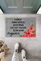 Modern Digital Printing Welcome Mat with the Text: Whatever Your Intentions Are, Written in Red Flowers on the Front of the Door, 70X45Cm - 2