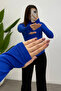 Women's Cobalt Blue Finger Detailed Bodysuit - 4