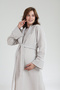 Women's Lace Jacquard Shawl Collar Winter Long Sleeve Special Design Postpartum Maternity Robe Nightgown Set - 3