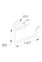 Mira Series Matte Black Toilet Paper Holder |   Stainless Aluminum Bathroom Toilet Paper Holder 5 Years Warranty - 3