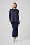 3004 Suede Tunic Navy Blue
