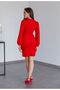 Women's Stone Buckle Detailed Short Dress - 3
