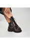 Gloria Bitter Brown Shiny Crocodile Leather Women's Boots - 2