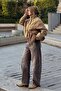 Brown Low Waist Balloon Fit Barrel Jean - 6
