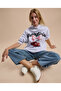 Printed Oversized Hoodie with Long Sleeves - 3
