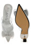 Women Embellished Bow Kitten Heels in Silver - 4