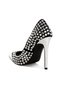 Women Diamante Embellished Stiletto Pumps in Black - 3