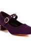 Women Studded Mary Jane Pumps in Purple - 5