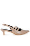 Women Triple Strap Slingback Sandals in Taupe - 2