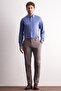 Mink Side Pocket Straight Leg Cotton Slim Fit Chino Casual Trousers 1003255164