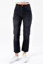 Women's Regular Waist Mom Fit Jeans Black - 2602 - 5