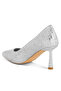 Women Rhinestones Embellished Pumps in Silver - 3