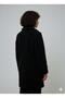 Women's Black Plush Coat – Stylish Winter Coat with Buttons, Pockets, and Warmth - 3