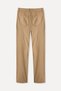 Men's Brown Straight Fit Trousers - 6