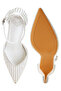 Women Pearls & Sequins Embellished Stiletto Sandals in White - 5