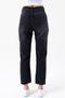 Women's Regular Waist Mom Fit Jeans Black - 2602 - 8