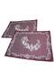 Deer Christmas Santa Claus Jacquard Woven Tapette Decorative Silvery Christmas American Service 2-Piece 33*43 - 2