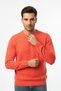 Men's Crew Neck Geometric Pattern Sweater