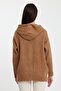 Hooded Zippered Knitwear Cardigan (A92409-S) - 3