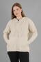 Hooded Zippered Knitwear Cardigan (A92409-S)