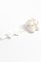 Newborn Booties Ecru Organic Lace Bow Bandana - 3
