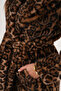 Midi Length Mink Leopard Coat - 8