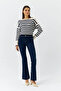 Çnr Flared High Waist Comfort L Stretch Fabric Jeans Denim Trousers New Hsn - 4