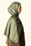 نمط حلقة شال جاكار فاخرة - أخضر - 4