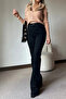 Çnr Flared High Waist Comfort L Stretch Fabric Jeans Denim Trousers New Hsn