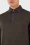 100% Wool Slim Fit Button Polo Collar Sweat Men's Polo Collar Sweat 57163 14293 177 - 5