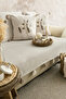 Peony Beige Embroidered Tasseled Bohemian 2-Piece Throw Pillow Cover 45X45Cm - 2