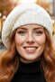 Women's Knitwear Knitted Painter Beret - 5