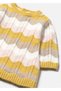 Baby Girl Blocky Knitted Dress Colorful 2806 - 2
