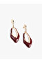 Large Abstract Earrings with Dangle - 2