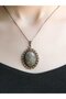 Natural Stone Labradorite Natural Stone Authentic Women's Necklace with 45 cm Chain Euk13Lbt - 3