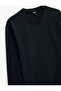 Long Sleeve Crew Neck Basic Sweatshirt - 5