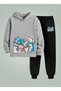Children's Sweatshirt - Tracksuit Set Hooded Sweet Dinosaurs B Printed 3 Thread Raised Border